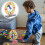 Wooden Teaching Clock For Learning Time And Math Skills 6
