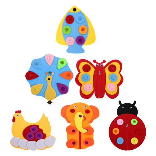 30 Montessori Busy Board in Tela con e Cerniere 2