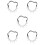 5Pz Metallo Regolabile E Chic 10