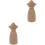 2 Legno Bamola Decorazione Tavolo 8