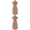 2 Legno Bamola Decorazione Tavolo 6