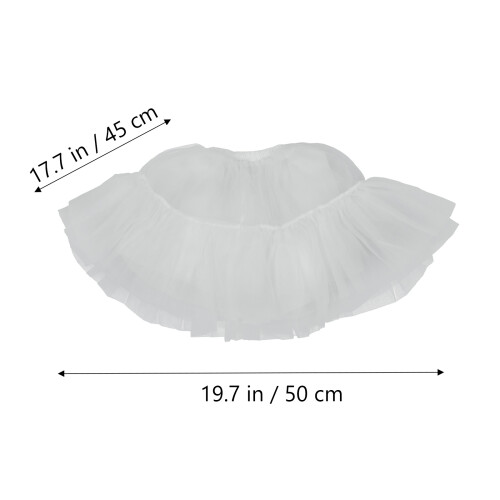 Petticoat Jurk Wit Gaas Vrouwen Bruiloft 1 Pack 1