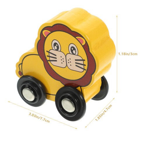 6 Animali A Forma In Legno Per Bambini 2