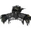 Black Cloak Cape Lace Cosplay Robe Party Performance M 1