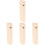4Pz Fischietti in Legno Per Bambini E Chiaro 4