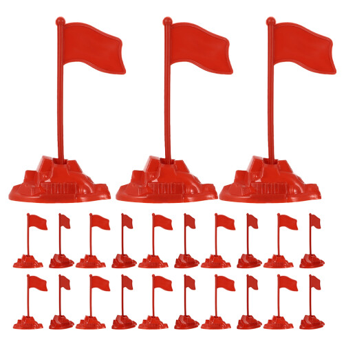 30 Plastic Miniature Tafelvlag Speelgoed Decor