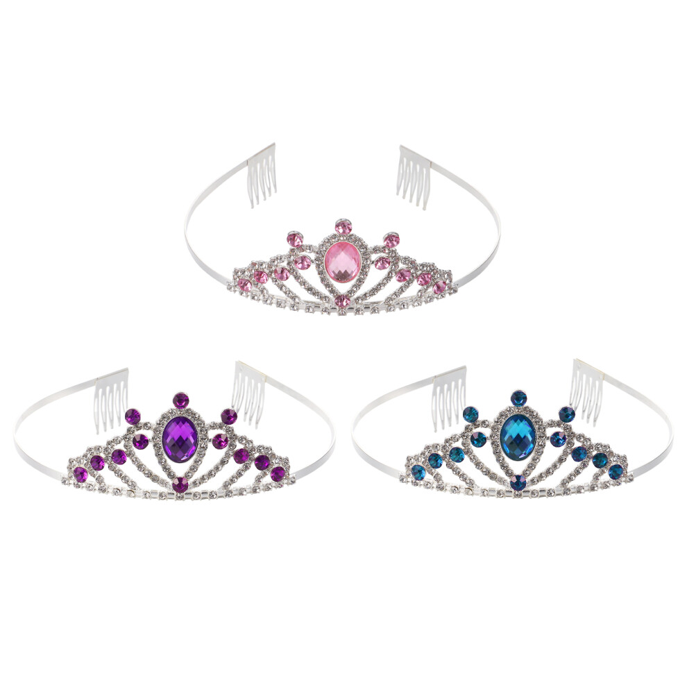 3Szt Opaska Na GłOwę Korona Z Dekoracja Dla Dziewczynek-image