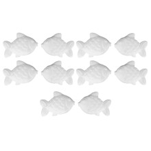 30 Sztuk 11 Cm Model Ryby Plastyczna Dzieci Biała