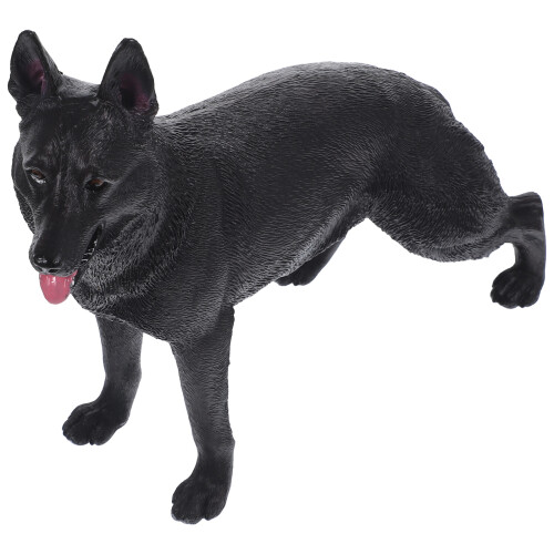 3Pcs Cachorro Estátua Cão Pastor Animal