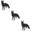 3Pcs Cachorro Estátua Cão Pastor Animal 11