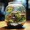 Dollhouse Miniatura Com Troncos E Marrom 5