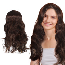 Wig Longa Encaracolada Ondulada Sintética Resistente