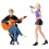 1 Figurki Ulicznego Wokalisty z Gitarą, Model Piaskowego Stołu 10