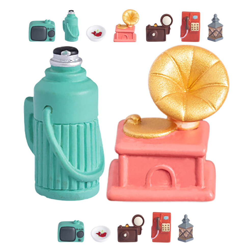 56 Sztuk Miniaturowe Dla Domku Lalek Z żYwicy Retro-image