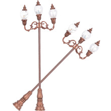 2 Sztuki Latarnie Uliczne Do Ogrodu Z Lampa 3 Głowicami