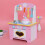 Casa De Infantil Com Fogão E Conjunto De De 4