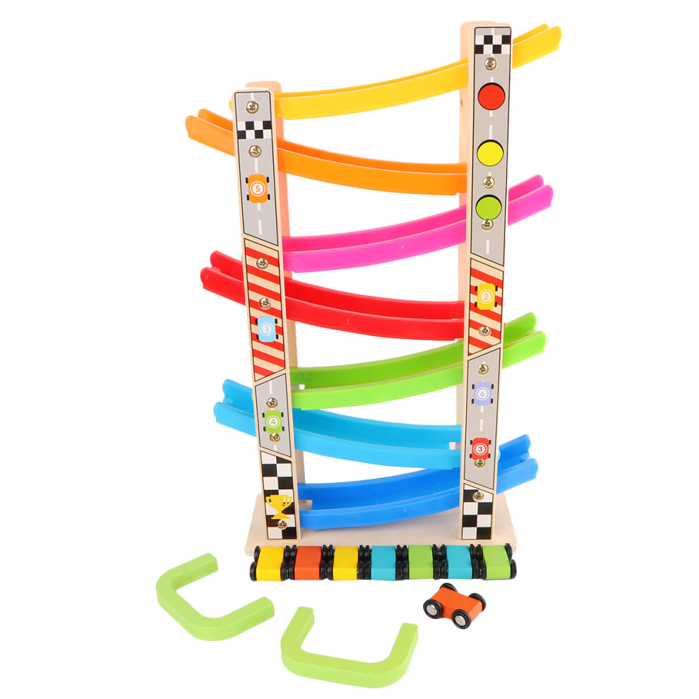 Drewniany SamochóD Z Suwakiem Inercyjny Edukacyjny-image