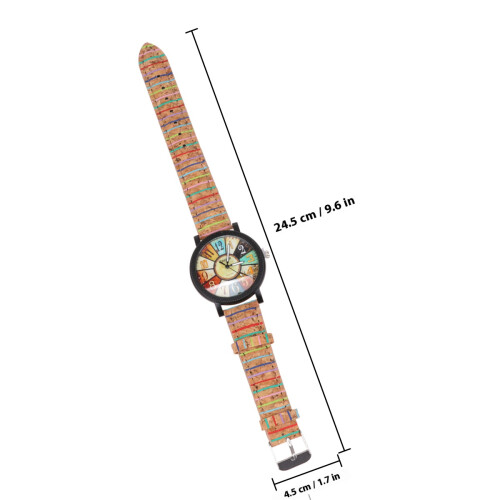 1 Relógio De Com Pulseira De Couro 2