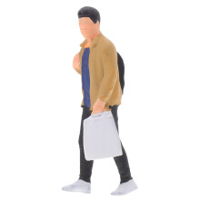 5 Sztuk Miniatury Ludzi Sztucznego Kamienia Trzymających Torbę