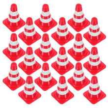 24 Pcs Miniaturas De Cones De Tráfego Para Mesas De