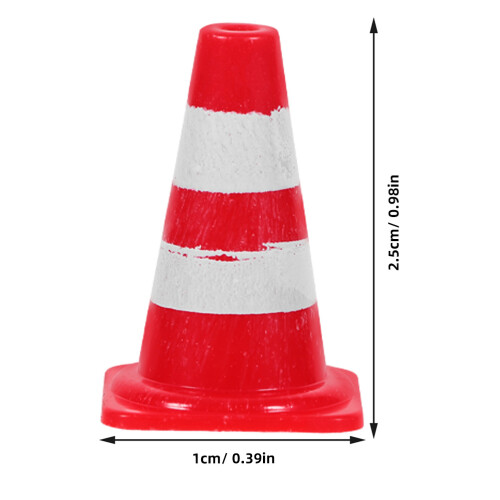 24 Pcs Miniaturas De Cones De Tráfego Para Mesas De 1