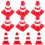 24 Pcs Miniaturas De Cones De Tráfego Para Mesas De 4