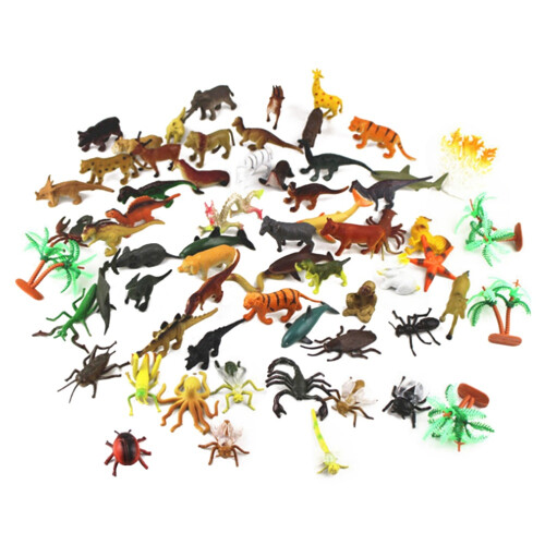 36 Pcs Inseto Animal Plástico Para Crianças
