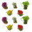 10 Unidades De Grama Artificial Com Flores Para Maquete 10