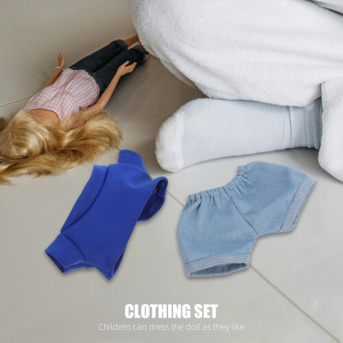 Conjunto De Roupa Casual Miniatura Para Com Camiseta E Calça 2