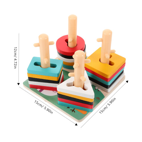 Conjunto De Blocos De Encaixe Educativo 1