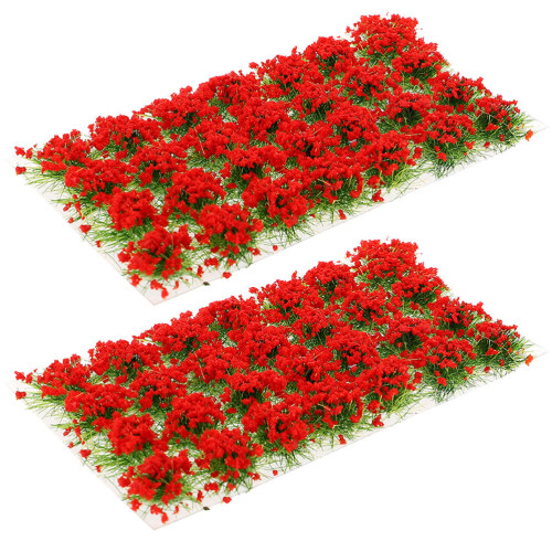 4 De Grama Simulada Com Flores Falsas Para 2