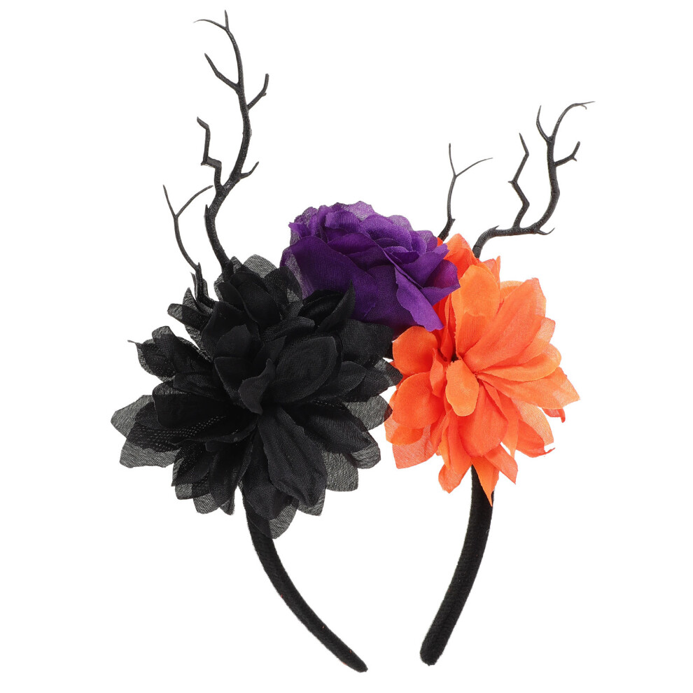 4 Sztuki Halloweenowy Zaczep Na WłOsy Symulacja KwiatóW Opaska-image