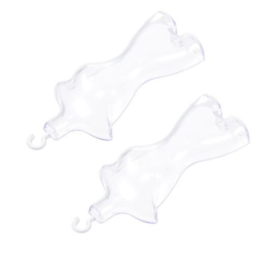 2Pcs Suporte De Exibição Transparente Para Vestido De
