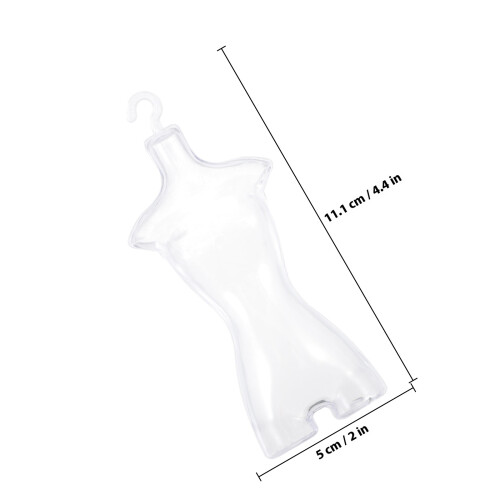 2Pcs Suporte De Exibição Transparente Para Vestido De 1