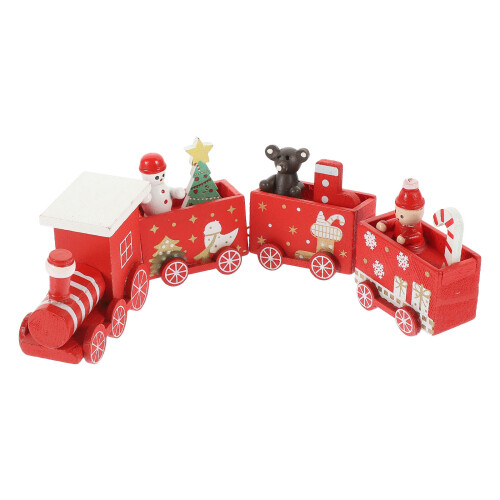3Pcs De Madeira Brinquedo Enfeite Mini Decoração Pintado