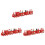 3Pcs De Madeira Brinquedo Enfeite Mini Decoração Pintado 4