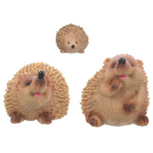 3 Unidades De Ouriço- Miniatura Animal Selvagem