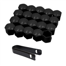 Wheel Nut Covers Set 20pcs 17mm 19mm 21mm ABS Alloy Wheel Bolt Caps for Hub Screw Protection