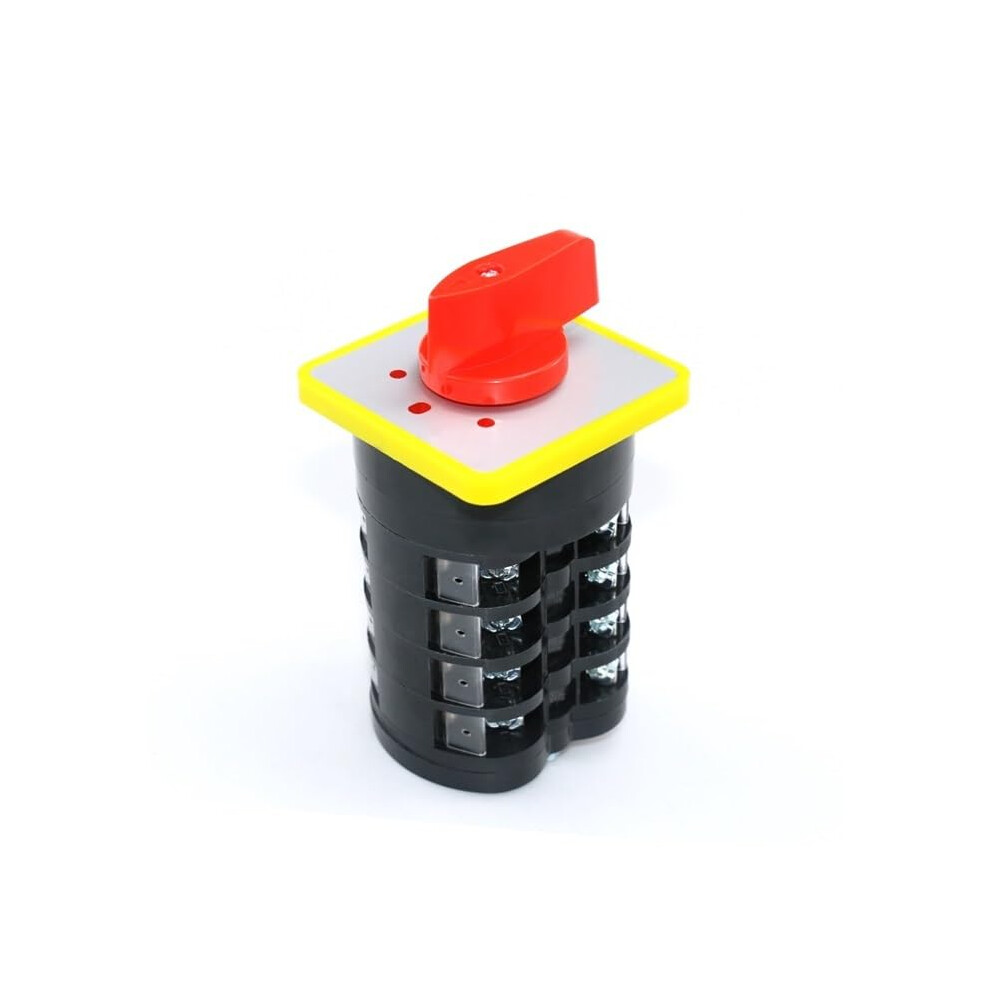Rotary Selector Transfer Changeover Cam Switch 16A 500V 3Position 4Pole 16Screw Terminal 9067246142070