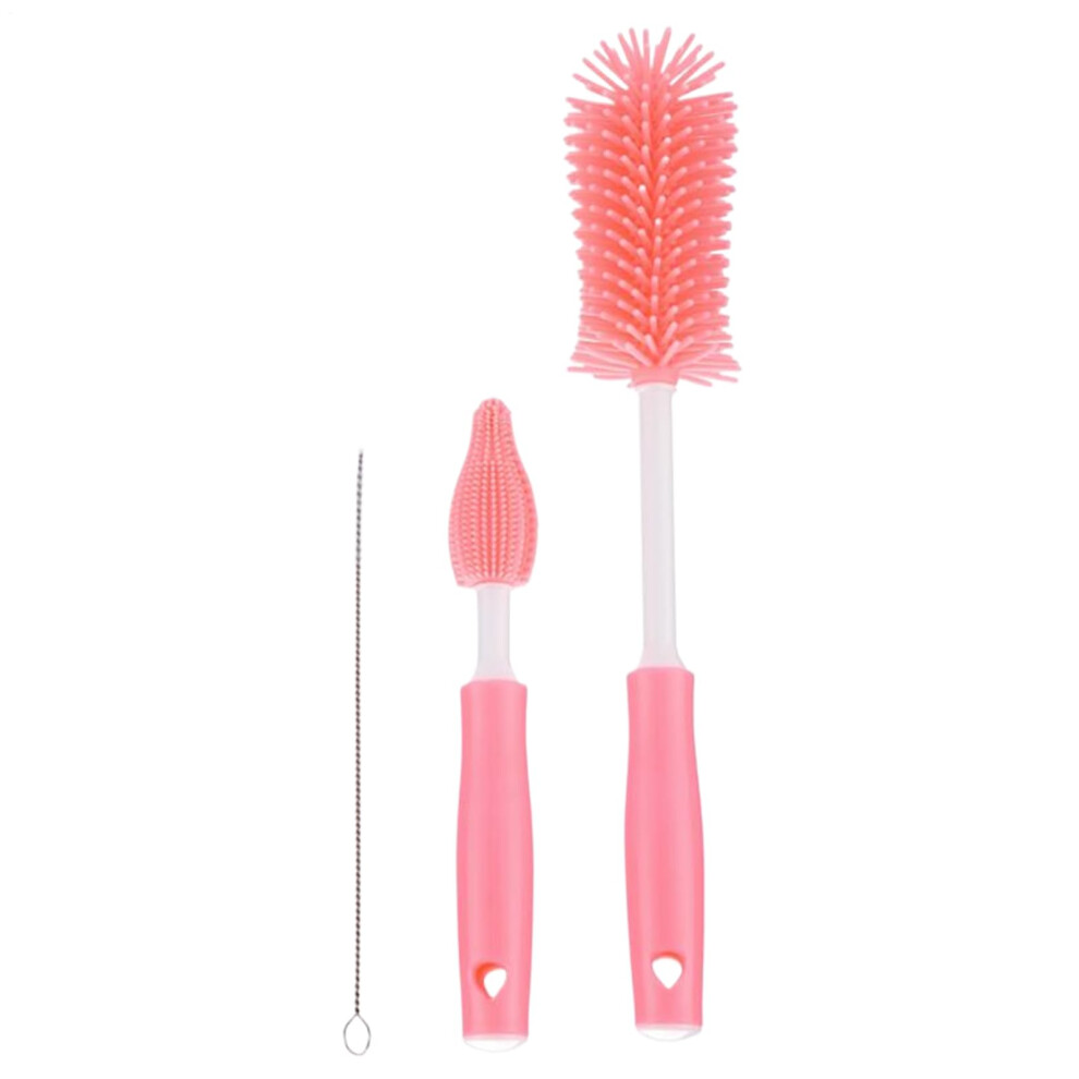 Baby Bottle Brush Portable Straw and Glassware Cleaning Brush for Flask, Jar, Kettle, Mug, Decanter, Blender