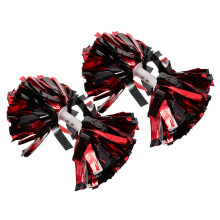 2St Felrode Cheerleading Pompons Met Stevig Handvat En Metallic Shine