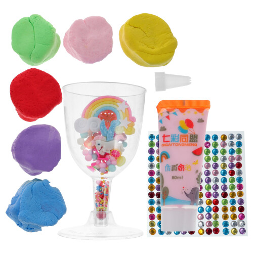 2 Conjuntos De Kit De Massa De Sorvete Diy Crianças 2