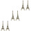 6 Unidades Miniatura Da Torre Eiffel Vintage De Edifício 7