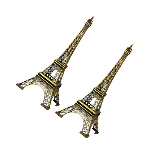 6 Unidades Miniatura Da Torre Eiffel Vintage De Edifício 2