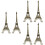 6 Unidades Miniatura Da Torre Eiffel Vintage De Edifício 8