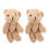 2 Unidades Mini Ursinhos De Pelúcia Para Com Chaveiro 9