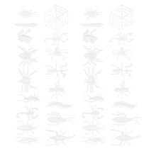 2 Sets Insektenfiguren Zum Bemalen, Bastelbögen, Diy Deko