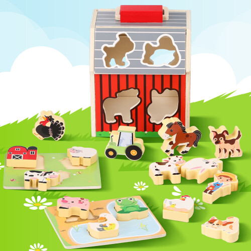 2 Conjuntos Brinquedo Infantil Com Animais 2