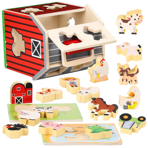 2 Conjuntos Brinquedo Infantil Com Animais 1