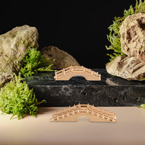 2 Unidades Miniatura De Madeira Decoração 2